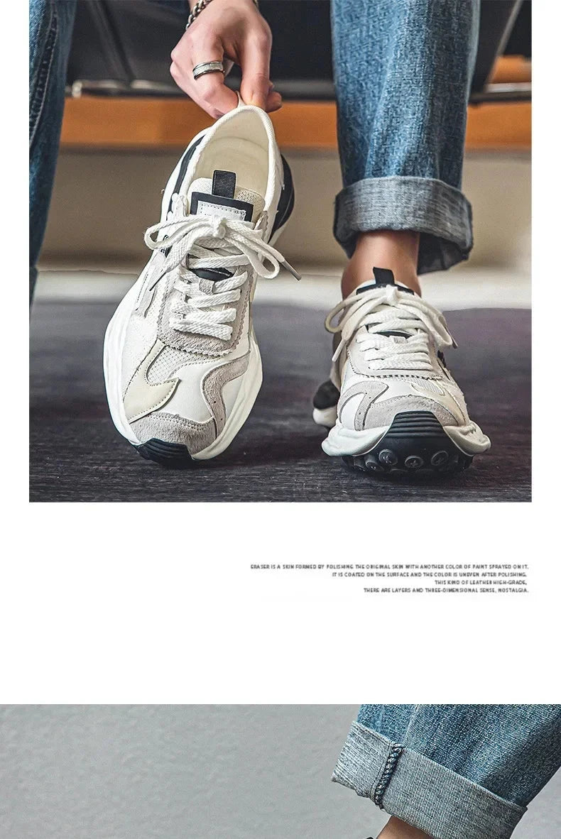Chaussures Baskets Homme Été – Sneakers Respirantes et Casual, Chaussures Outdoor Fashion avec Lacets