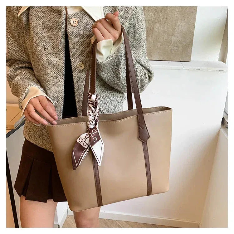 Sac à Main Femme Été – Sac à Bandoulière Noir, Sac Tote Grande Capacité, Sac Commuter Tendance - Justyol