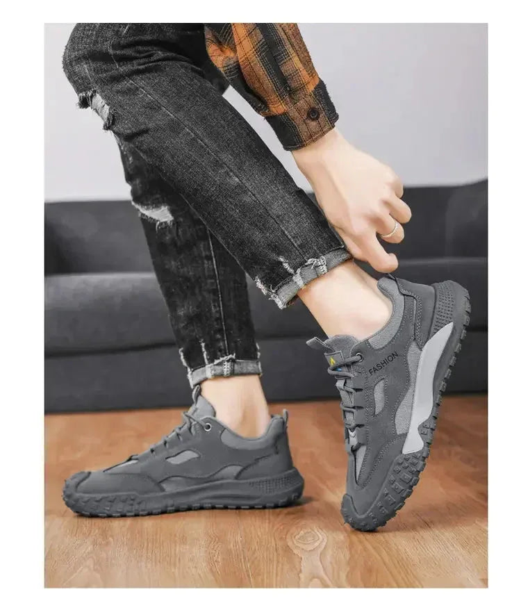 Chaussures Homme Respirantes et Légères – Baskets Casual et Outils, Chaussures de Travail et de Loisirs, Modèle 2025 - Justyol