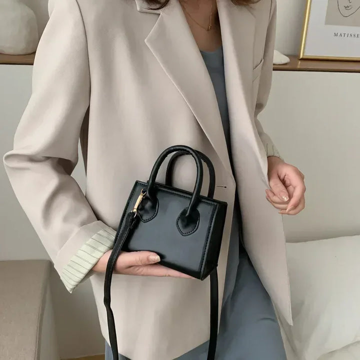 Mini Sac à Main Femme – Sac Rétro Carré, Sac à Bandoulière et Messenger Élégant et Polyvalent