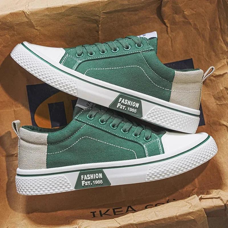 Chaussures Homme en Toile – Sneakers Skateboard Extérieures, Baskets Antidérapantes et Respirantes, Idéales pour la Marche et les Activités Casual