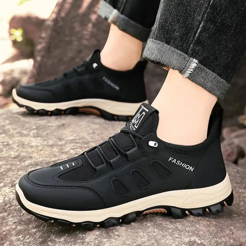 Chaussures de Randonnée Homme – Sneakers Respirantes et Légères, Chaussures de Marche Extérieures pour l’Été, Confort et Stabilité - Justyol