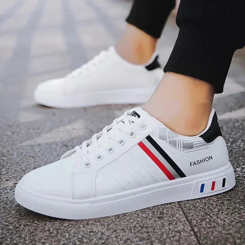 Sneakers Homme Blanc avec Design Moderne et Casual – Élégance et Confort