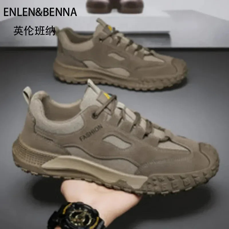 Chaussures Homme Respirantes et Légères – Baskets Casual et Outils, Chaussures de Travail et de Loisirs, Modèle 2025 - Justyol