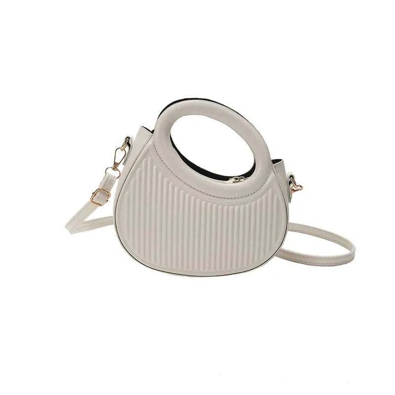 Sac à Main Femme – Sac Sous l'Aisselle Plissé, Sac Bandoulière en Silhouette Selle