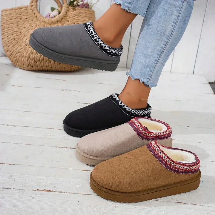 Chaussure Femme Hiver avec Doublure en Fourrure – Pratique et Confortable