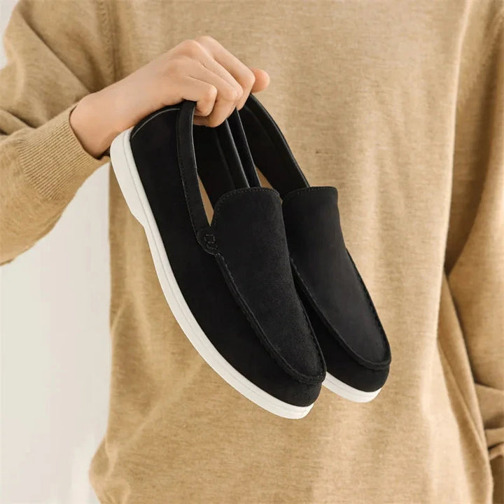 Mocassins Homme Classiques – Chaussures Décontractées en Cuir Suédé, Loafers Britaniques, Baskets Antidérapantes Confortables