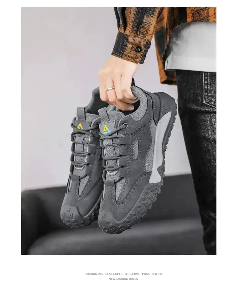 Chaussures Homme Respirantes et Légères – Baskets Casual et Outils, Chaussures de Travail et de Loisirs, Modèle 2025 - Justyol