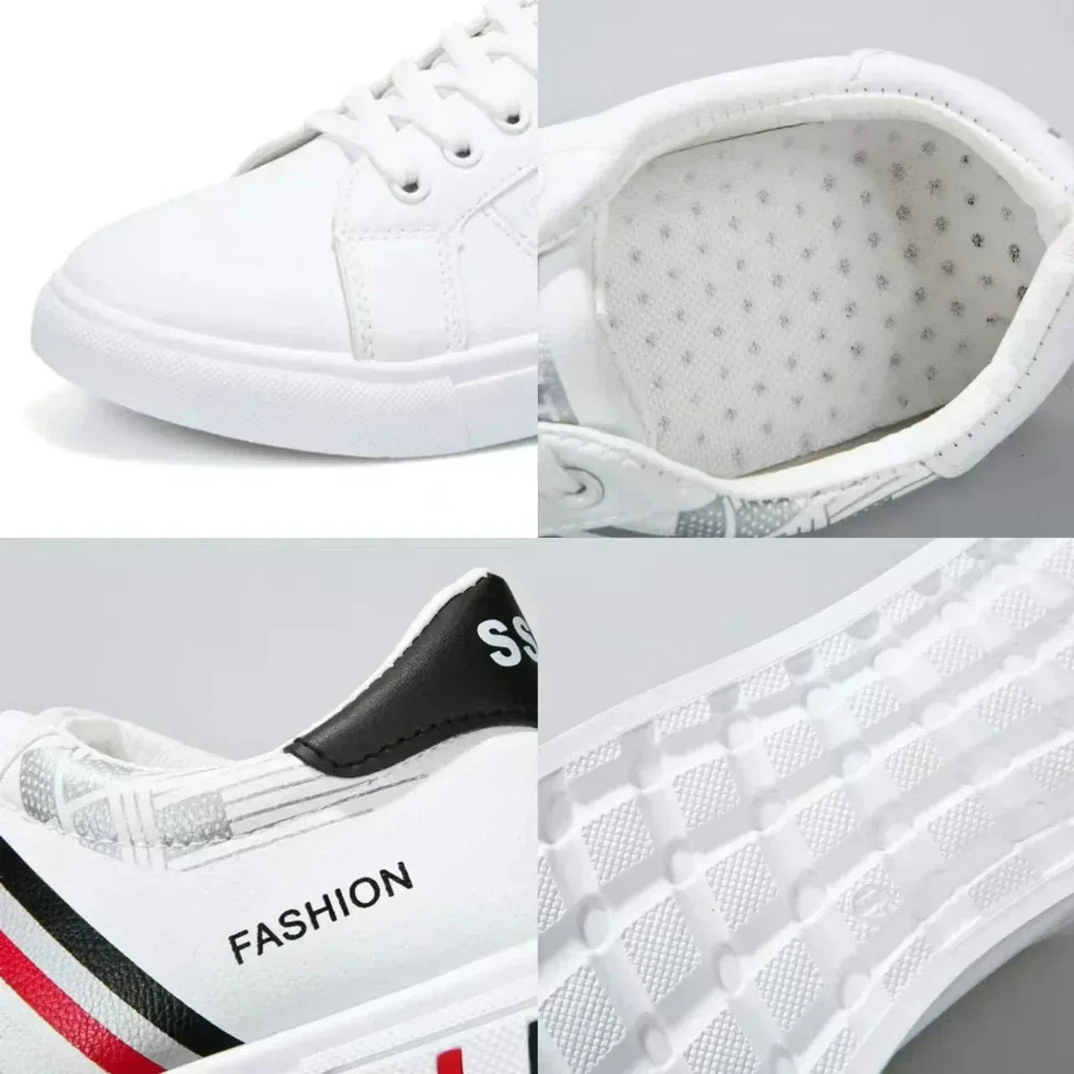 Sneakers Homme Blanc avec Design Moderne et Casual – Élégance et Confort - Justyol