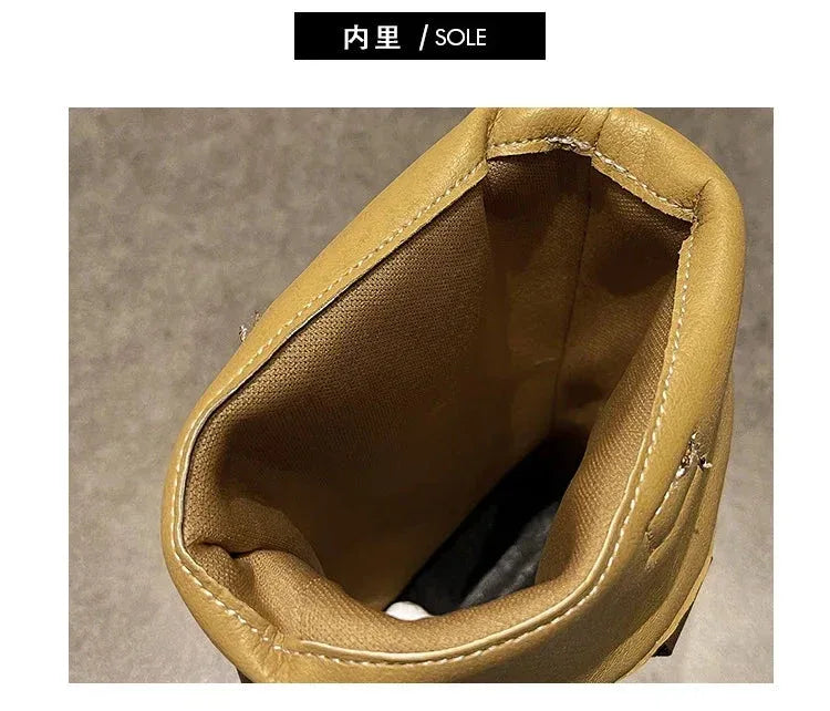 Bottes Femme Casual Modernes avec Broderie Élégante – Talon Large et Moyenne Hauteur - Justyol