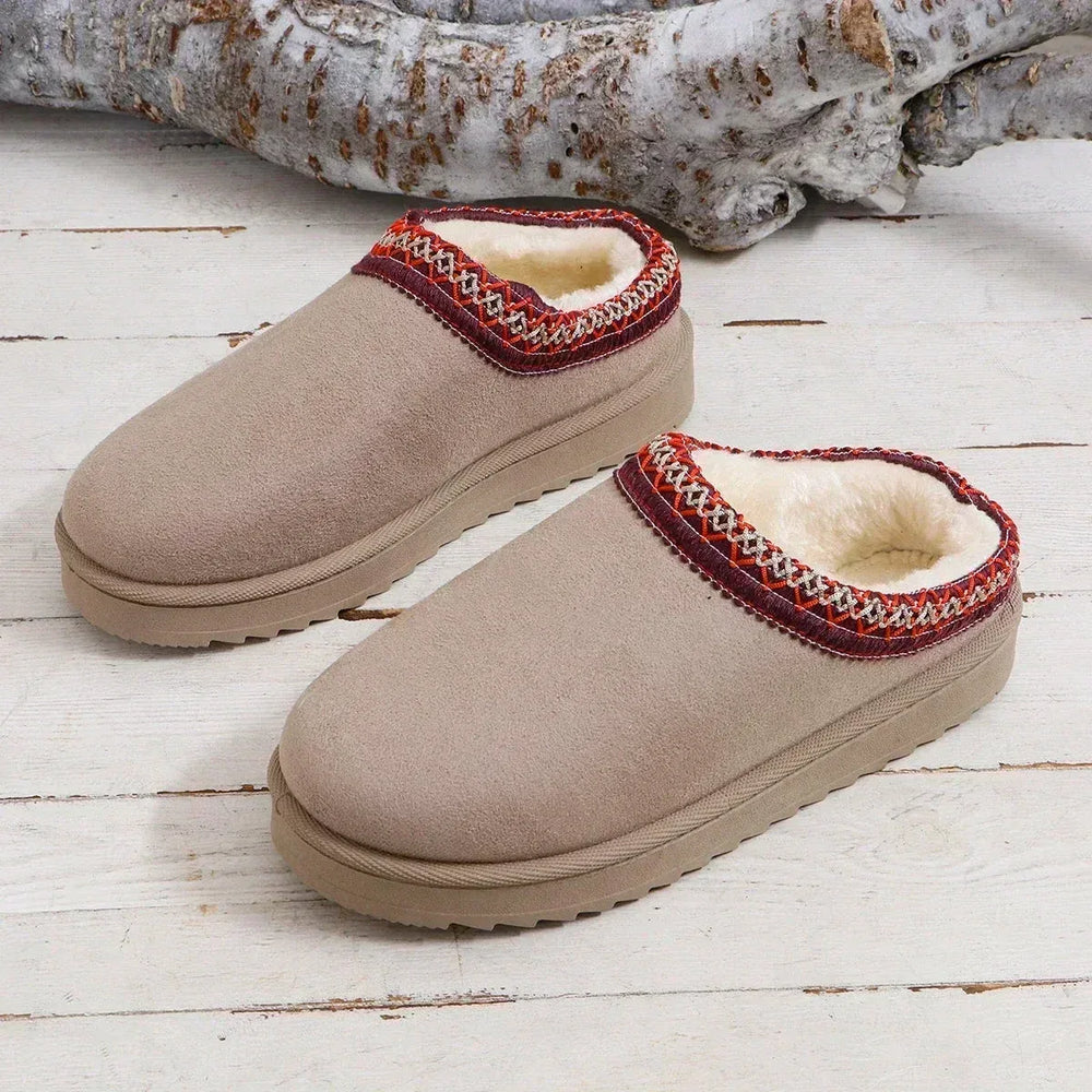 Chaussure Femme Hiver avec Doublure en Fourrure – Pratique et Confortable