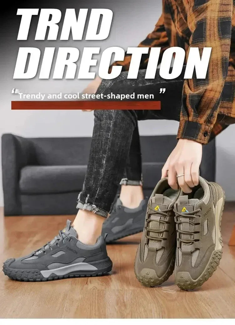 Chaussures Homme Respirantes et Légères – Baskets Casual et Outils, Chaussures de Travail et de Loisirs, Modèle 2025 - Justyol