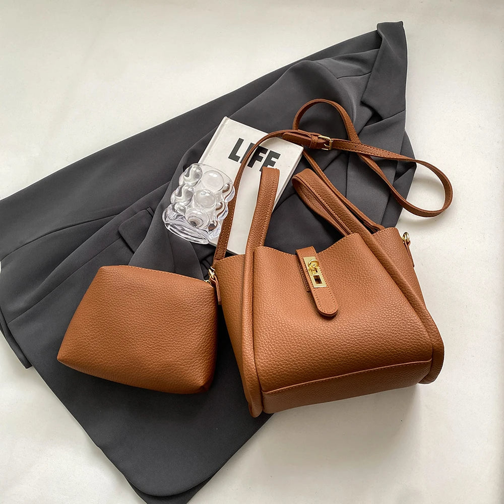 Petit Sac Bandoulière Femme en PU Cuir – Sac Rétro à Fermeture Magnétique