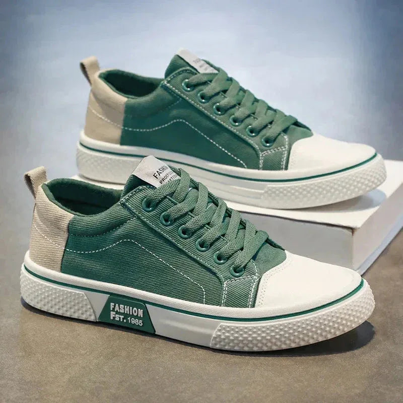 Chaussures Homme en Toile – Sneakers Skateboard Extérieures, Baskets Antidérapantes et Respirantes, Idéales pour la Marche et les Activités Casual