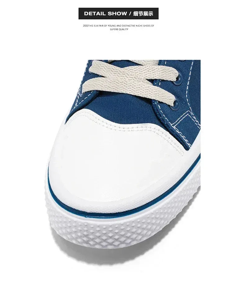 Chaussures Homme en Toile – Sneakers Skateboard Extérieures, Baskets Antidérapantes et Respirantes, Idéales pour la Marche et les Activités Casual - Justyol
