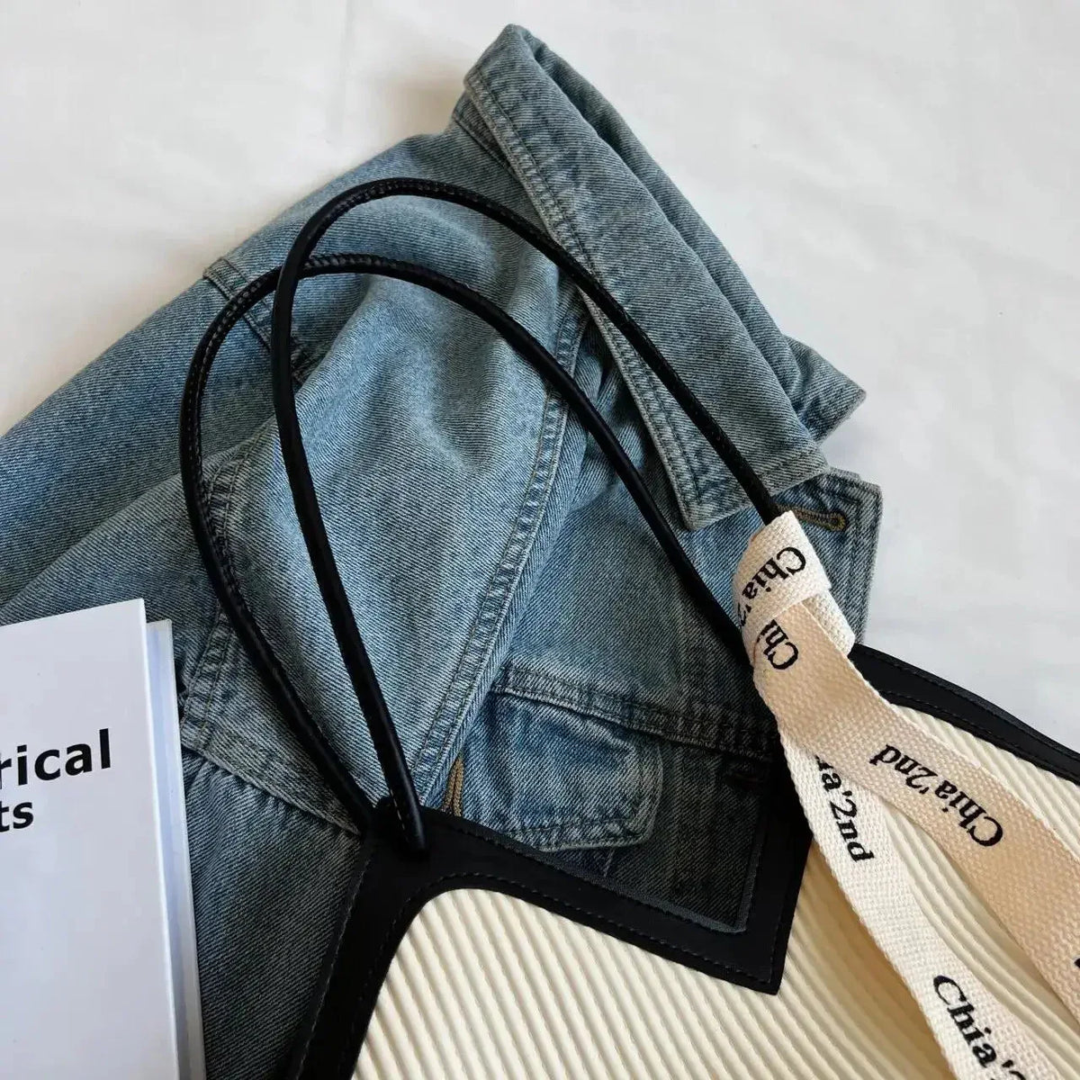 Sac à Main Femme Style Coréen – Sac Tote Casual en Canvas, Sac Bandoulière Commuter et Sac Élégant - Justyol