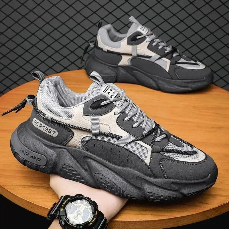 Chaussure Sportive Homme Pratique et Confortable avec Talon Élevé Antidérapant - Justyol