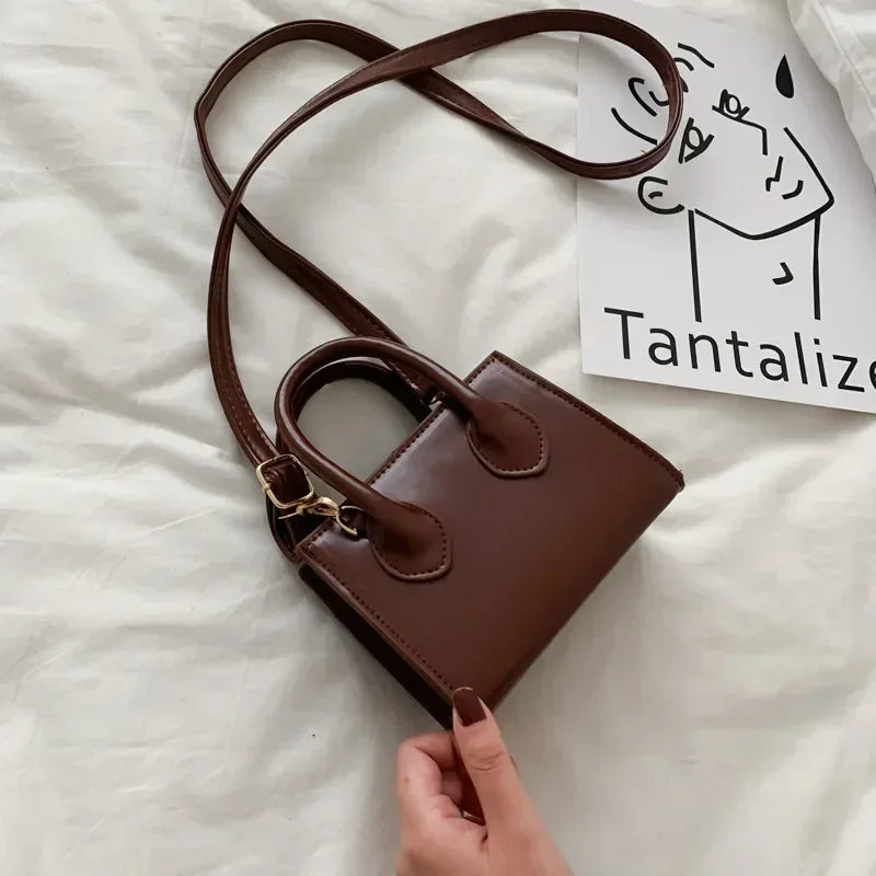 Mini Sac à Main Femme – Sac Rétro Carré, Sac à Bandoulière et Messenger Élégant et Polyvalent - Justyol