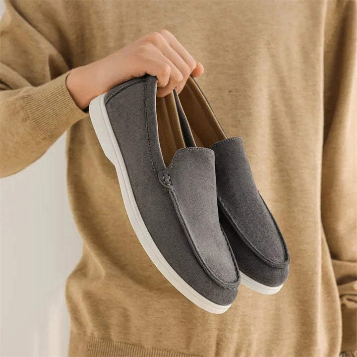 Mocassins Homme Classiques – Chaussures Décontractées en Cuir Suédé, Loafers Britaniques, Baskets Antidérapantes Confortables