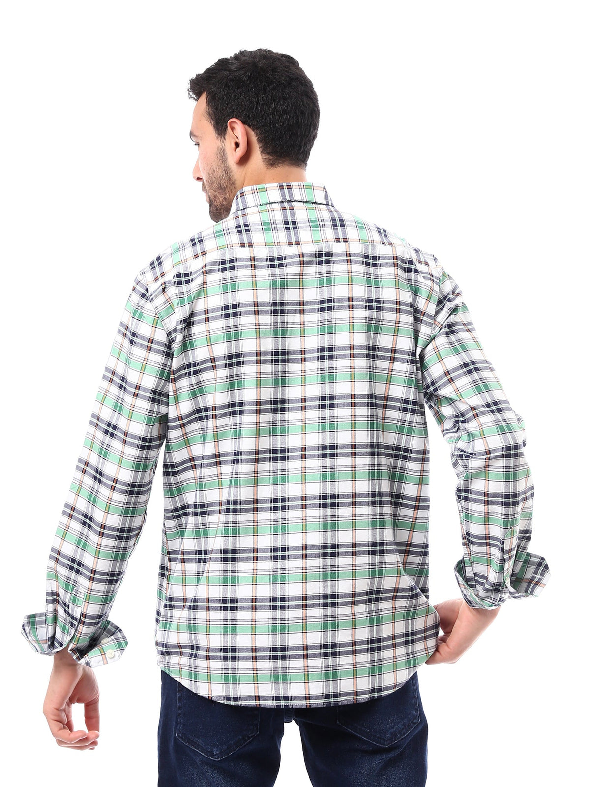 Chemise homme à carreaux à manches longues – design moderne et confortable – SHI24SCOR17410TM1