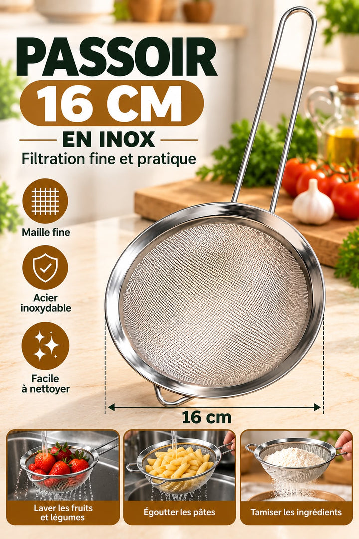 PASSOIR INOX 16CM