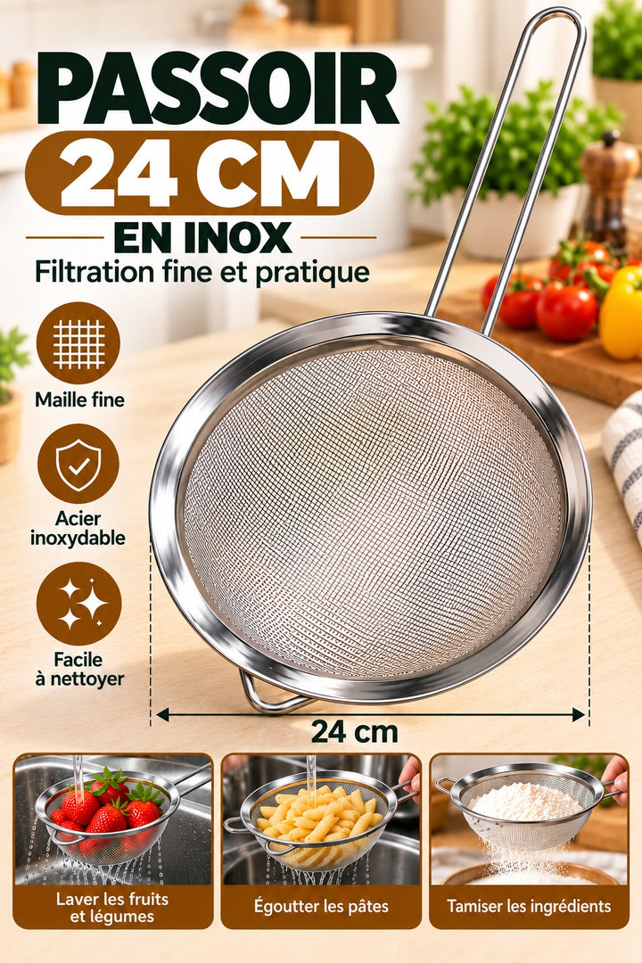 PASSOIR INOX 24CM