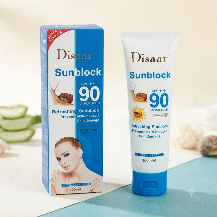 واقي شمس للوجه SPF 90+ مرطب ومضاد لعلامات الشيخوخة – 100 مل