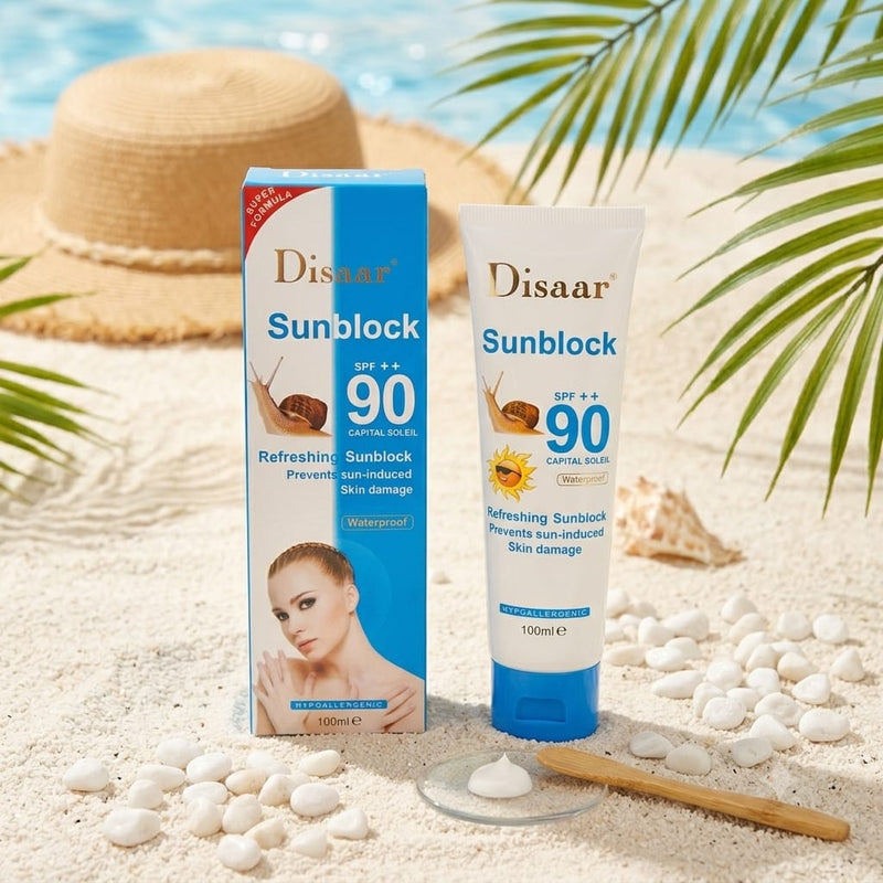 واقي شمس للوجه SPF 90+ مرطب ومضاد لعلامات الشيخوخة – 100 مل