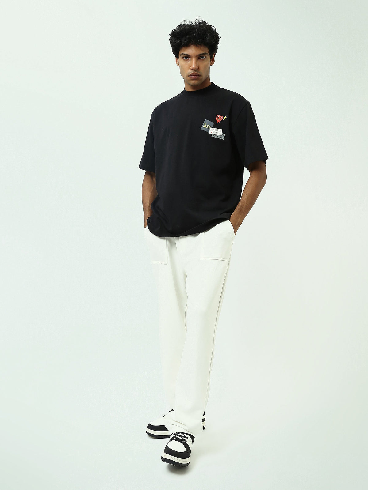 بنطال جوجر رجالي بقصة Loose Fit ورباط خصر قابل للتعديل - SWP25GEBW24643TM1