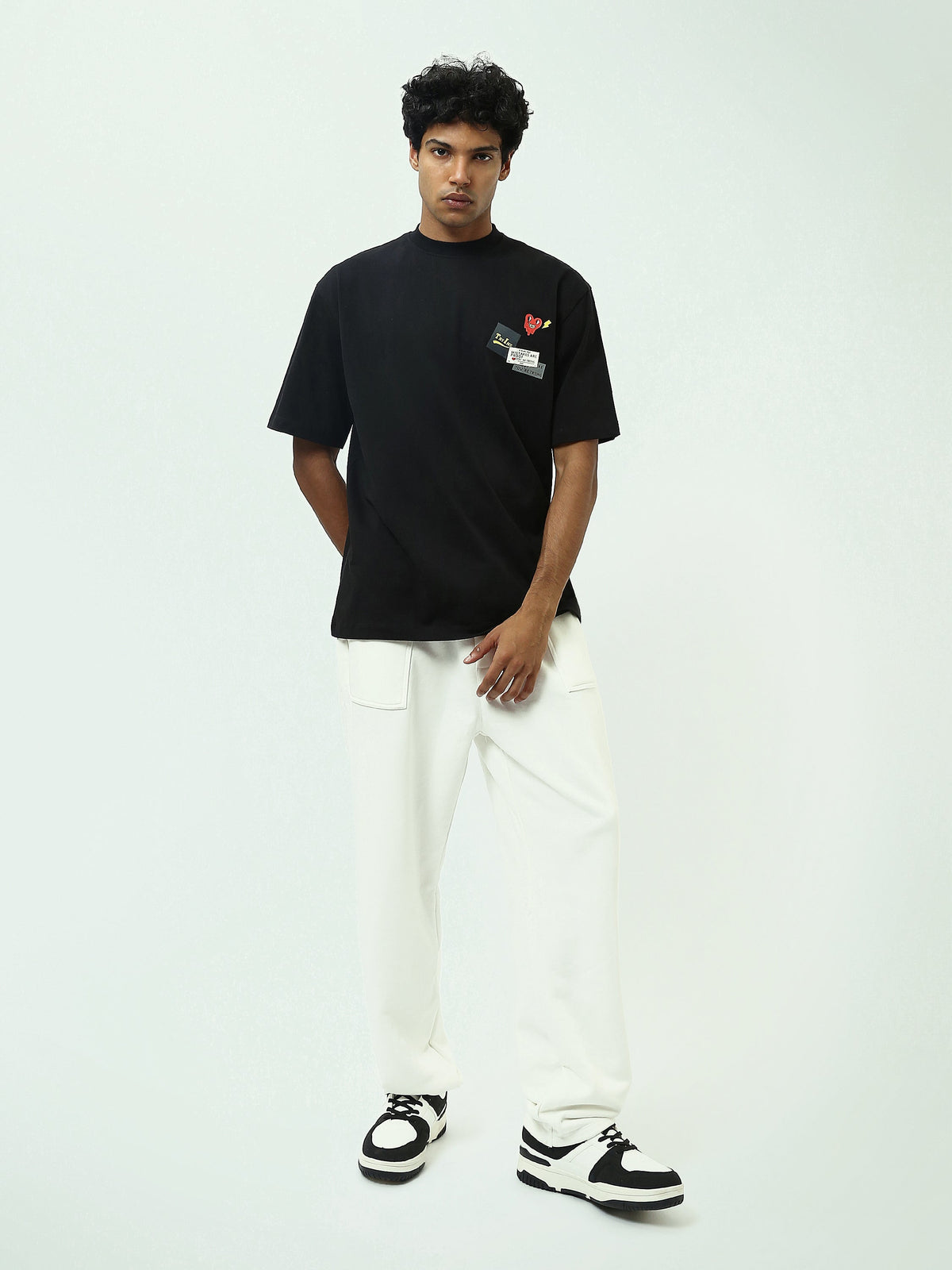 بنطال جوجر رجالي بقصة Loose Fit ورباط خصر قابل للتعديل - SWP25GEBW24643TM1
