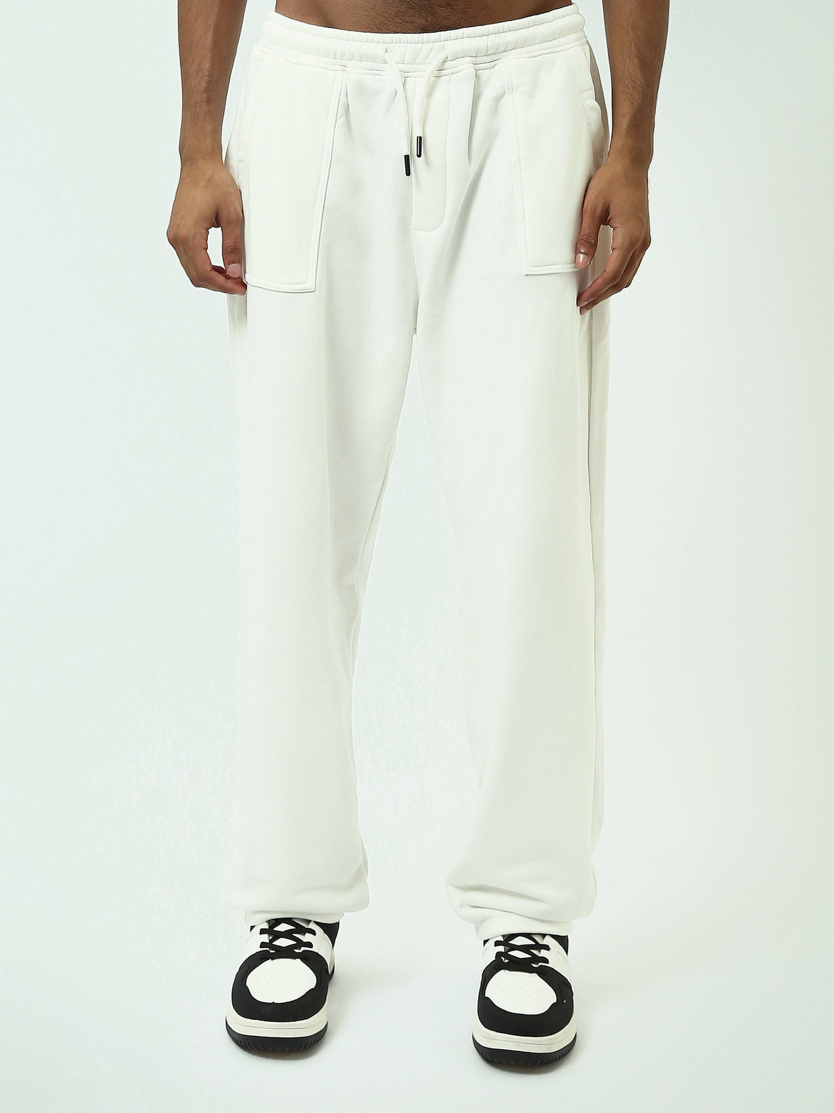 بنطال جوجر رجالي بقصة Loose Fit ورباط خصر قابل للتعديل - SWP25GEBW24643TM1