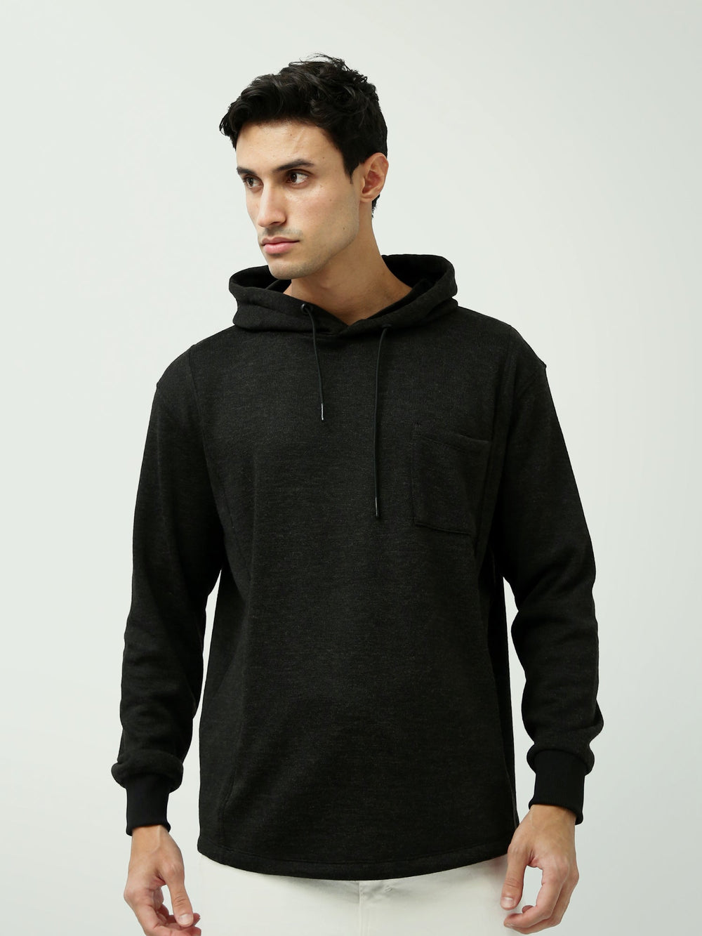 Sweat à Capuche Homme Oversize avec Poche Poitrine - SWS24WHPS26026TM1