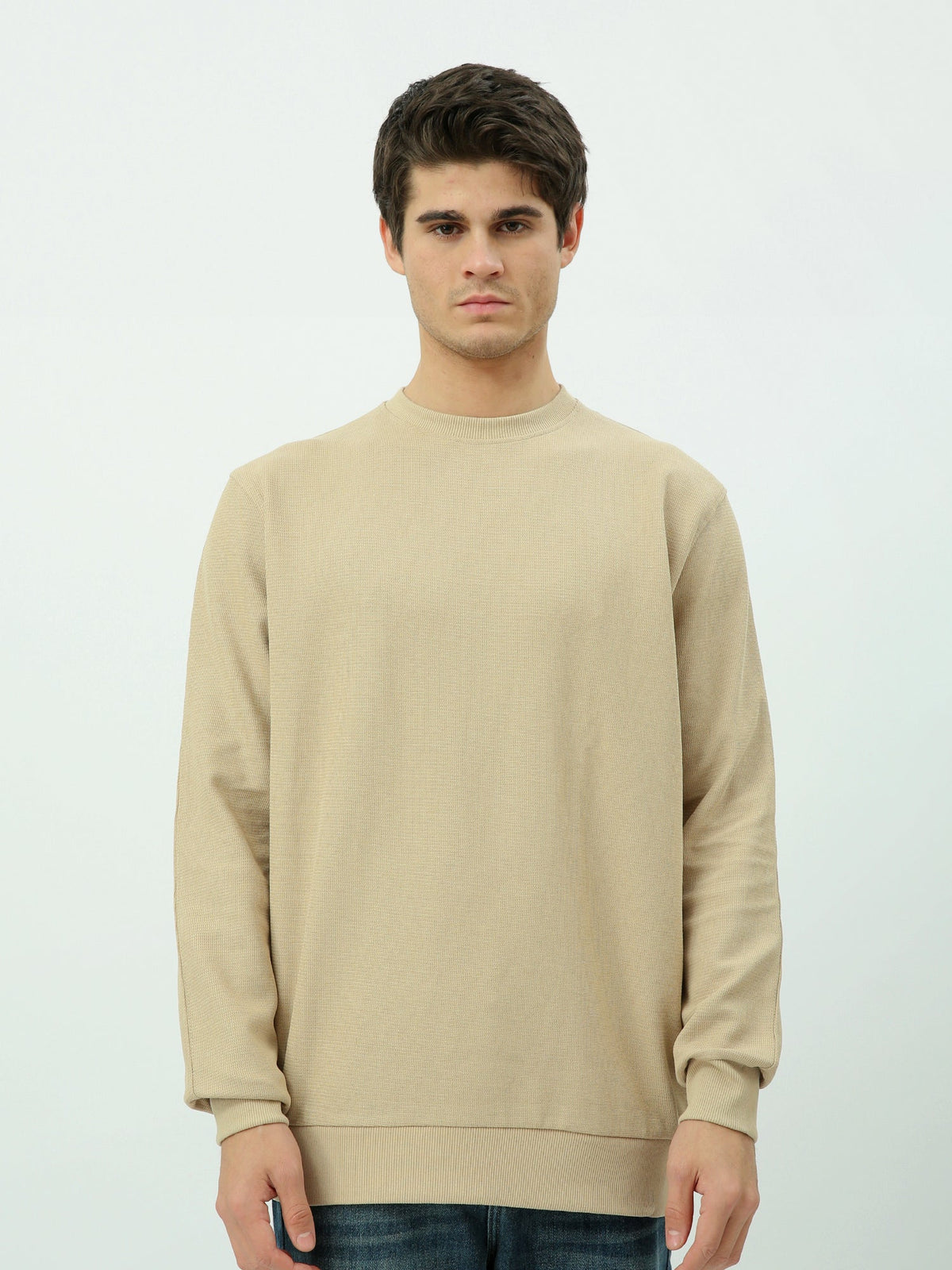 Sweatshirt homme col rond – Essentiel minimal et confort quotidien - SWS25WRPL26290TM1