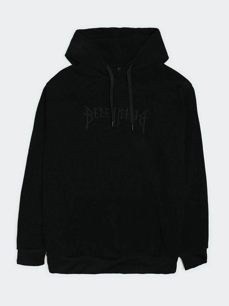 Sweat à Capuche Homme en Maille Côtelée avec Broderie - SWS26WHEK26532TM1