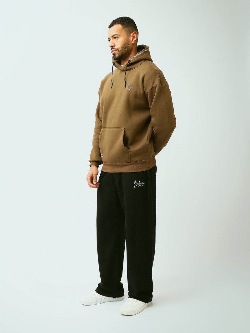 Sweat à Capuche Homme Oversize avec Logo Minimaliste – Style Casual - SWS26WHNK26424TM1