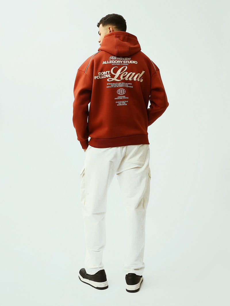 Sweat à Capuche Homme Oversize avec Imprimé Los Angeles – Style Streetwear - SWS26WHNK26497TM1
