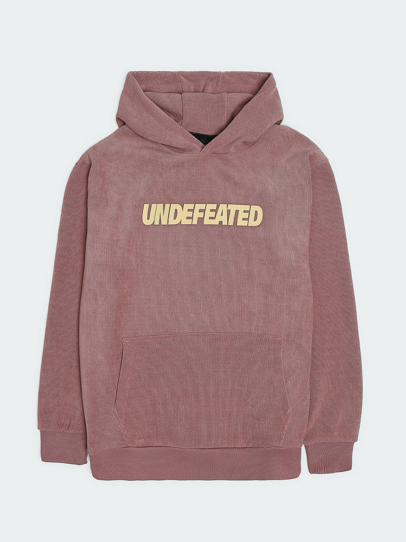 Sweat à Capuche Homme Rose Poudré avec Imprimé Undefeated – Casual - SWS26WHNK26534TM1