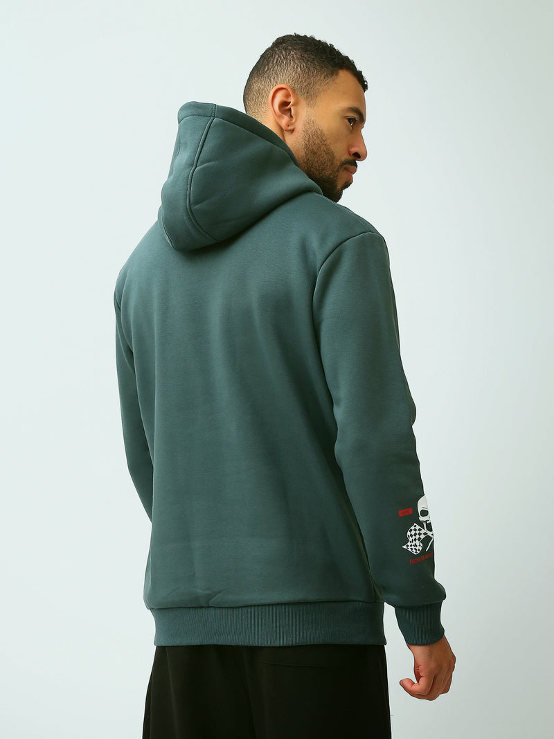 Sweat à Capuche Homme avec Inscription Graphique – Style Streetwear - SWS26WHNK26557TM1