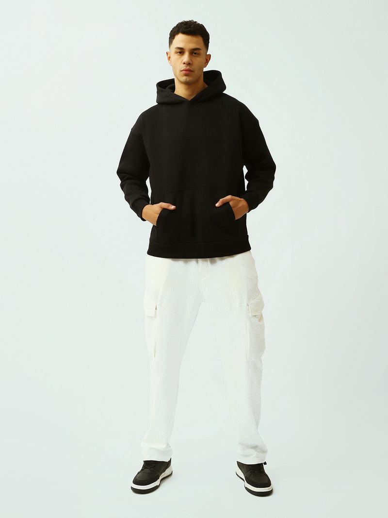 Sweat à Capuche Homme Oversize Uni avec Poche Kangourou - SWS26WHPK26556TM1