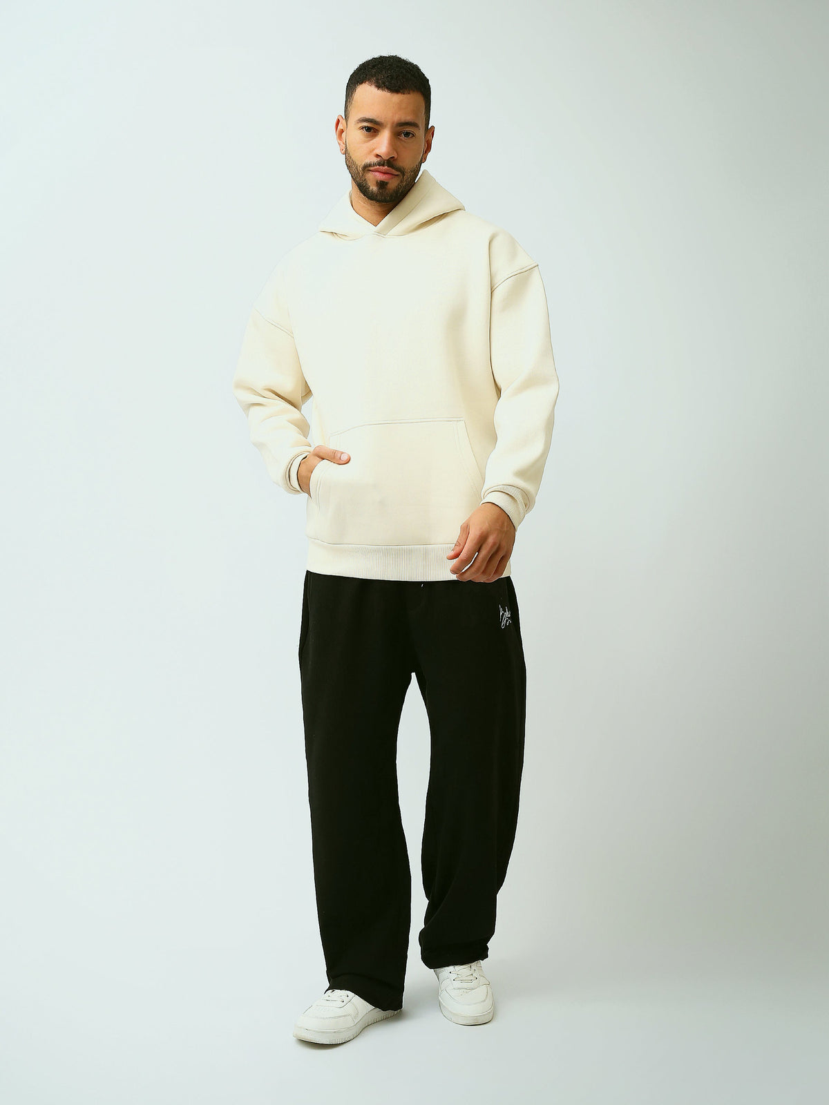 Sweat à Capuche Homme Oversize Uni avec Poche Kangourou - SWS26WHPK26556TM1
