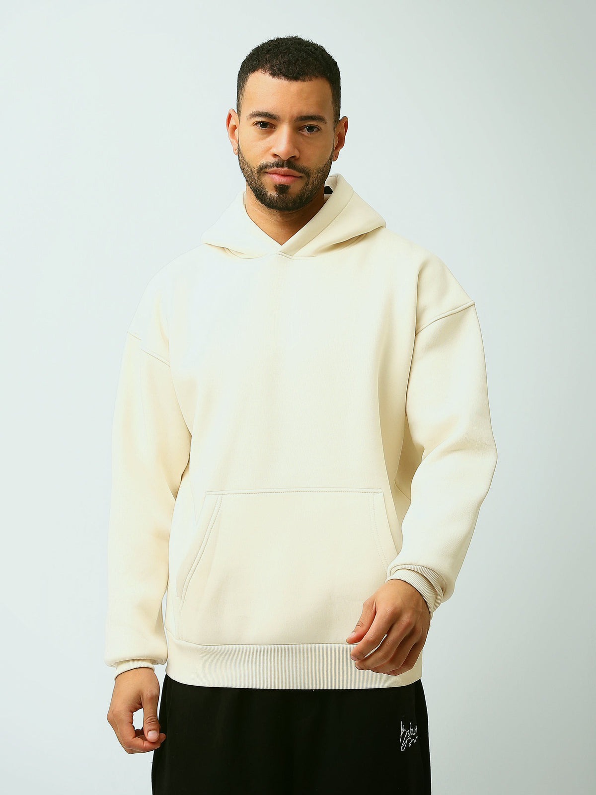 Sweat à Capuche Homme Oversize Uni avec Poche Kangourou - SWS26WHPK26556TM1