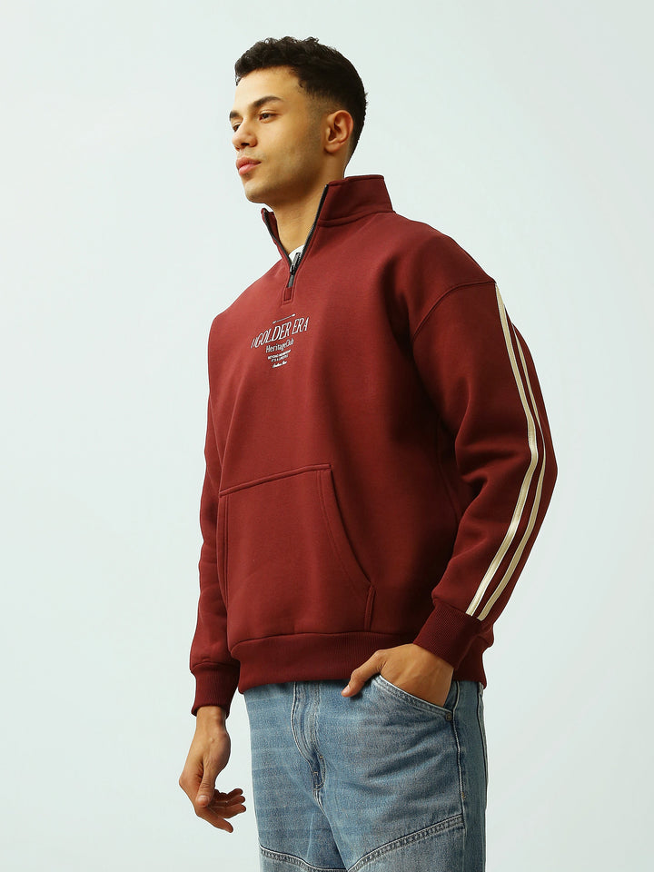 Sweat Homme à Col Montant Zippé – Coupe Oversize et Style Casual - SWS26WQNK26578TM1