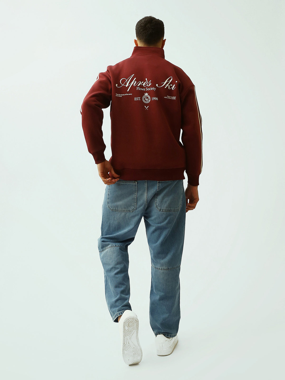 Sweat Homme à Col Montant Zippé – Coupe Oversize et Style Casual - SWS26WQNK26578TM1