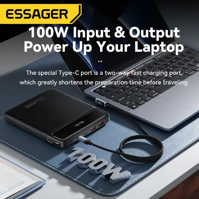 Power Bank Essager 120W 20000mAh – Charge Rapide PD