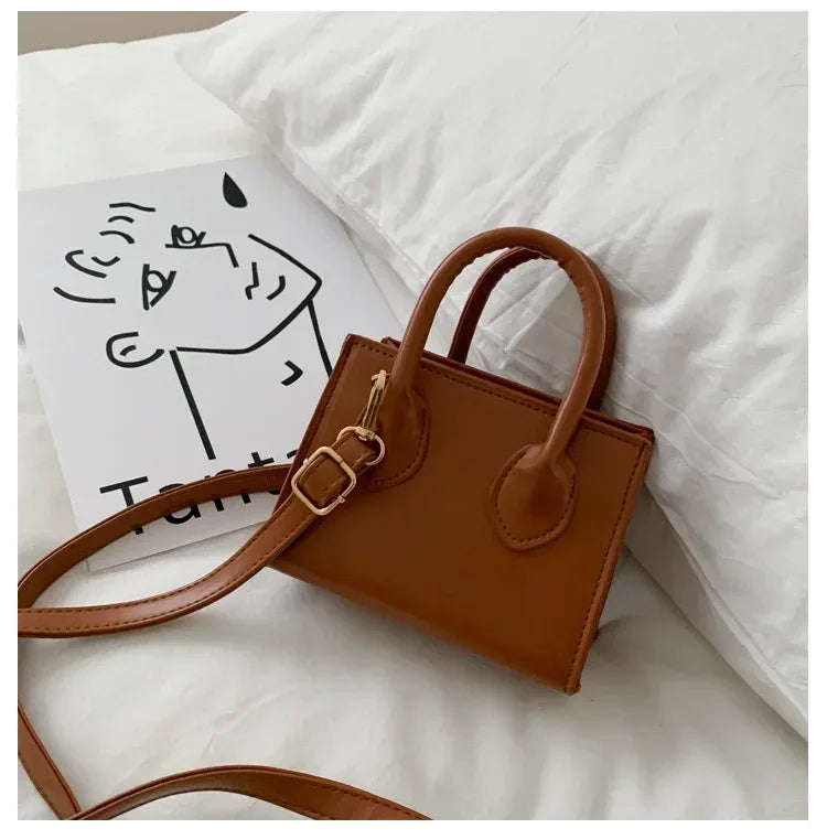 Mini Sac à Main Femme – Sac Rétro Carré, Sac à Bandoulière et Messenger Élégant et Polyvalent