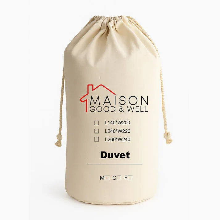 Couette 4 saisons enveloppe 100% coton - 250g - Justyol