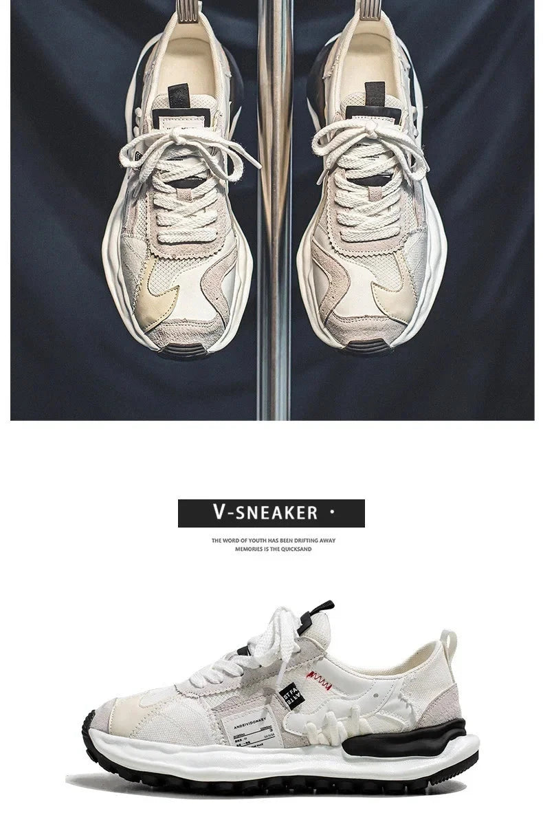 Summer new mesh breathable shoes Casual Versatile Men's Sneakers Shoe Outdoor fashion Shoes Lace Up Male Flats Tenis Zapatos MU Group