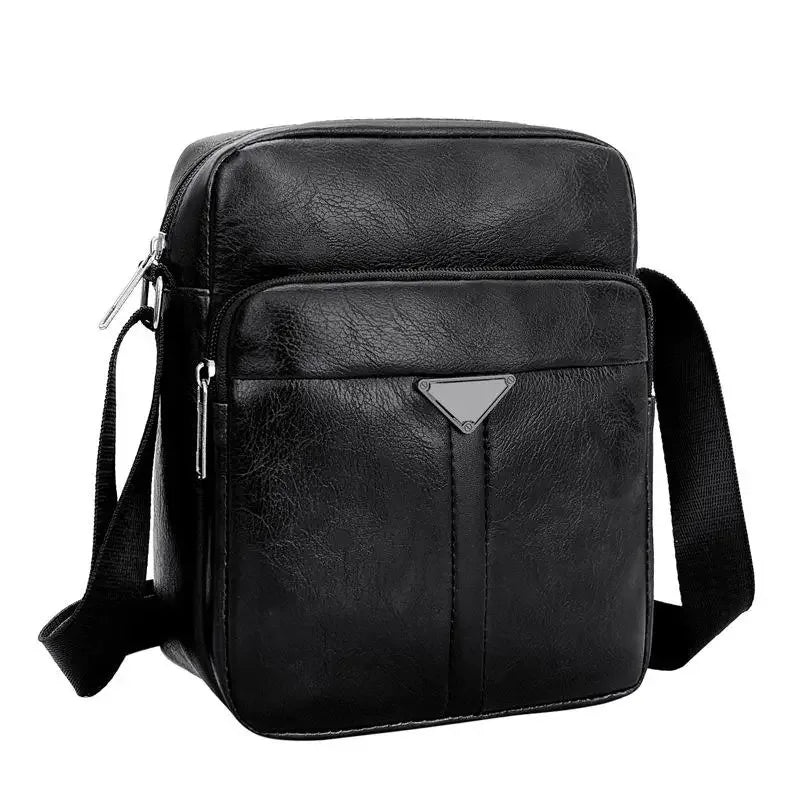 Sac Messenger Homme Vertical en Cuir PU – Sac Bandoulière Business Casual Style Coréen - Justyol