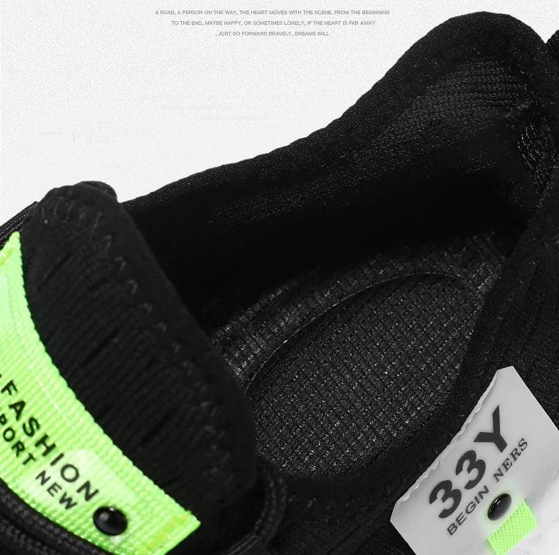 Chaussure Homme Sportive avec Semelle Blanche Élevée – Légère et Confortable pour l'Usage Quotidien - Justyol