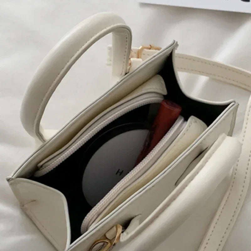 Mini Sac à Main Femme – Sac Rétro Carré, Sac à Bandoulière et Messenger Élégant et Polyvalent